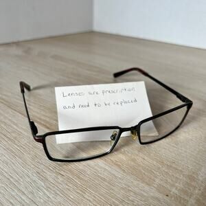 Jean Lafont Paris Line 402 Eyeglasses Gray Red Frames 55-17-136 France READ